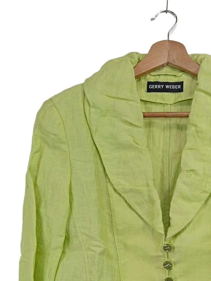 GERRY WEBER Blazer court Dames Blazer T EU 38 vert style décontracté - Photo 3/4
