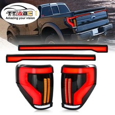 Rear Full Led Tailights W Trunk Center For 2009-2014 Ford F150 F-150 Animation