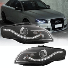 LED Scheinwerfer Set für Audi A4 B7 + A4 8H schwarz 11.2004-03.2008