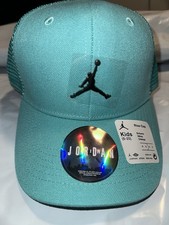 NEW Nike Jordan Jumpman Metal Teal Adjustable Snapback Trucker Cap Hat Youth OS