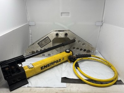 Enerpac P392 Hydraulic Pump, Hose, & Conduit Bender Frame Lot - Sold As-Is. READ