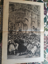 RK/&Uuml;LUM 1879 Zeitungsdruck 28 Kirche des Heiligen Grabes Jerusalem