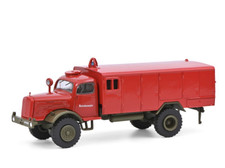 1:87 Schuco MB LG 315 TLF 2400# Classic Fire Truck Engine Vehicles Diecast Model