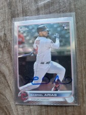 Gabriel Arias Signed 2022 Topps Update Baseball Card Cleveland Guardians USC131
