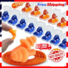 Corded Ear Plugs Soft Silicone Reusable Earplugs Noise Cancelling Safe Hearing