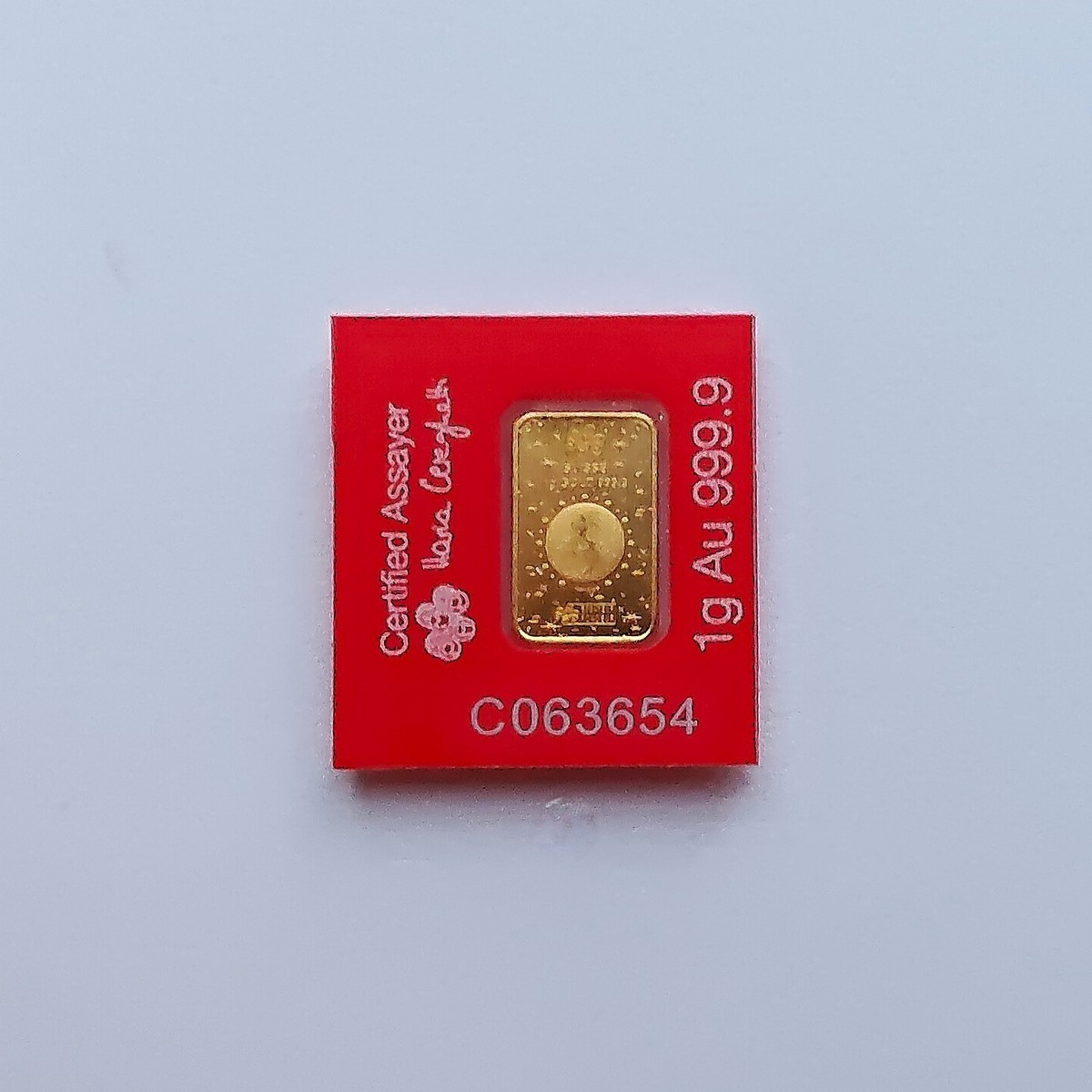 1 Gram PAMP Suisse 9999 Fine Gold Lunar Year of the Horse Bar