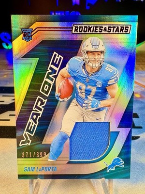 2023 Sam LaPorta Panini Rookies & Stars Longevity Year One Relic /399 Rookie