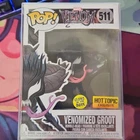Funko Pop! Vinyl Marvel Venomized Groot #511 Bobblehead Hot Topic Glow Exclusive