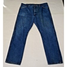 Vintage Wrangler  Premium Jeans 39 x 30 80s 90s 13MWZ Discolors on Back Made USA