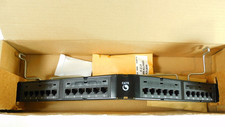 760180067 CommScope 24-Port Angled Distribution Module Panel, Cat6 1RU - Black