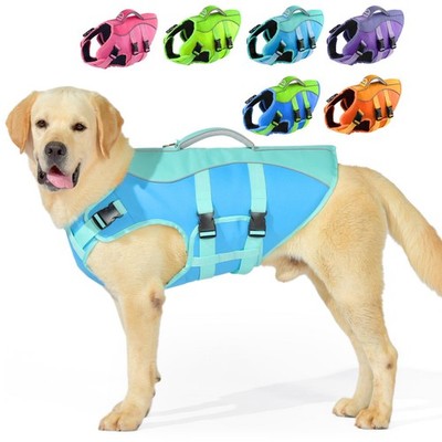 Dog Life Jacket Small, High Flotation Dog Life Vest for Swimming Boating, Ref...