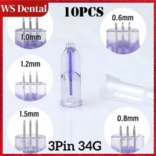 Crystal Nanosoft Microneedles 3Pin Three Needles Anti Aging Eyes Neck Lines Care