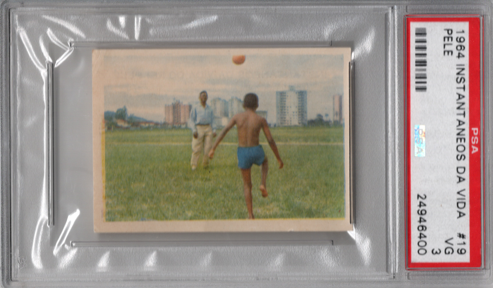 Pele #20 Soccer Cards 1964 Instantaneos DA Vida Do Rei Pele trading card — raw and PSA graded price guide