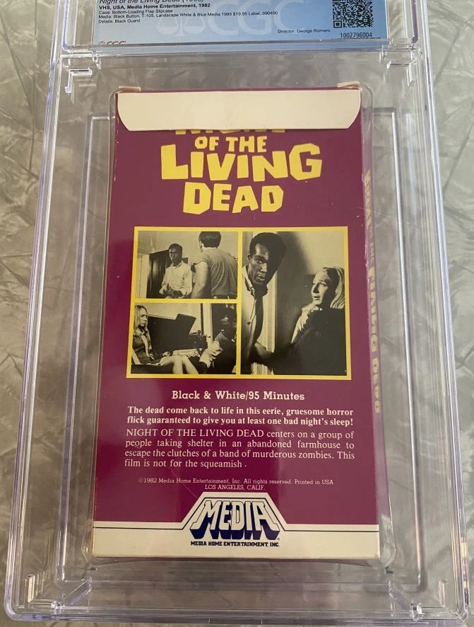 Night of the Living Dead NotLD VHS 1982 Media Home Entertainment CGC 9.2 Grade - Image 2 of 4