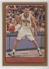 2006-07 Bowman Draft Picks & Stars Gold 41/50 Sarunas Jasikevicius #107 3d3