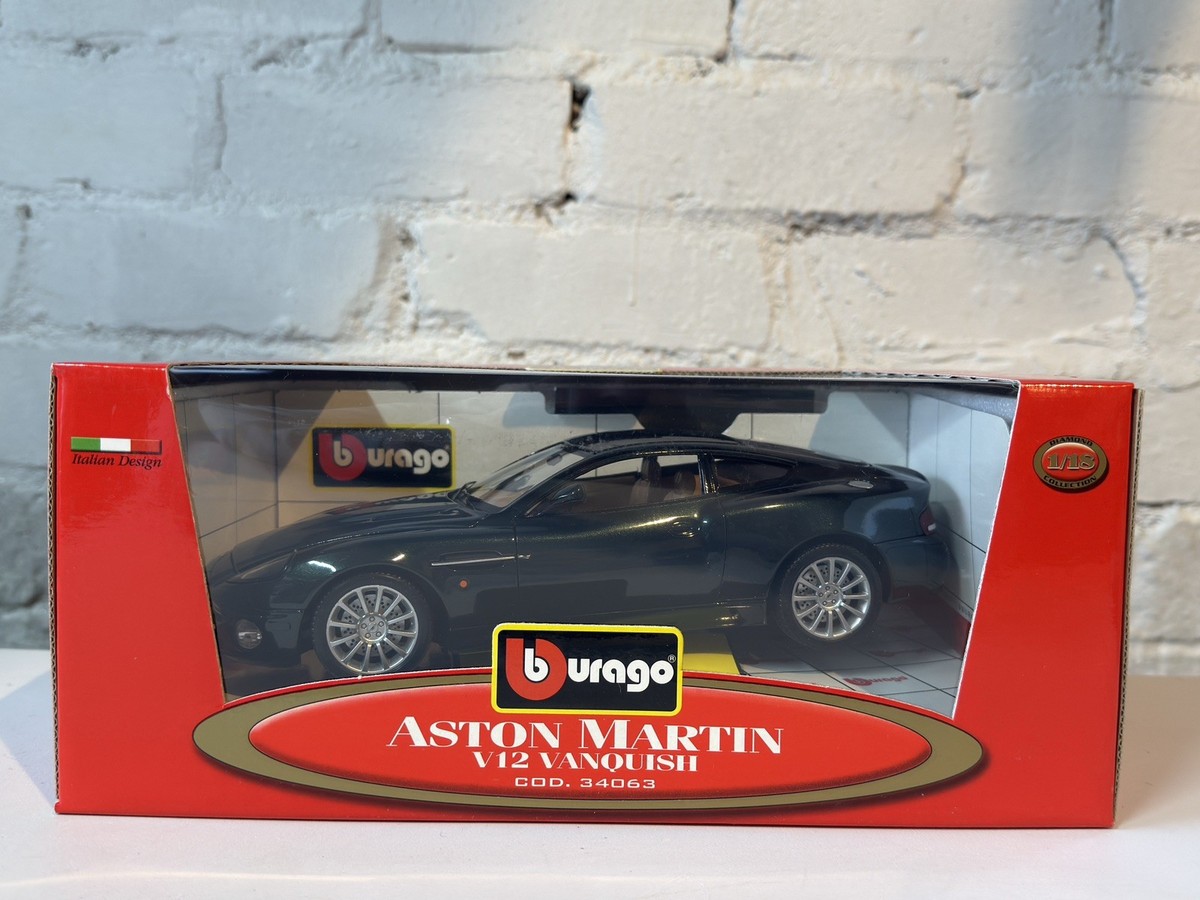 Burago 1:18 Scale Aston Martin V12 Vanquish Diecast Model Car Rare