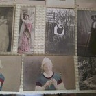 LOT 35 VINTAGE PAINTED LADIES GIRLS RPPC POSTCARDS Hand Tinted French German Etc — photo 9
