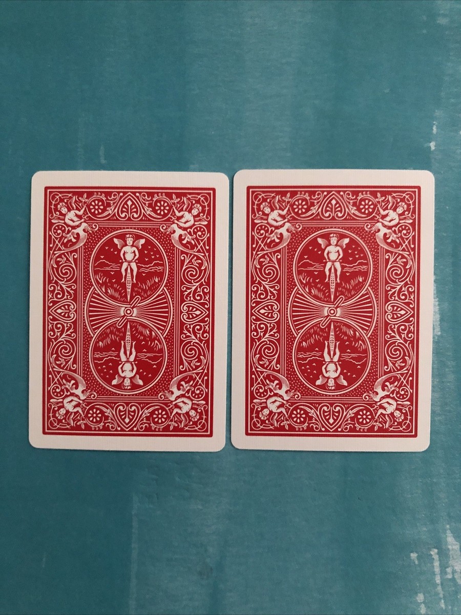 2) Bicycle (Blue / Red Double Back Gaff Cards (2) Blue / Red Back