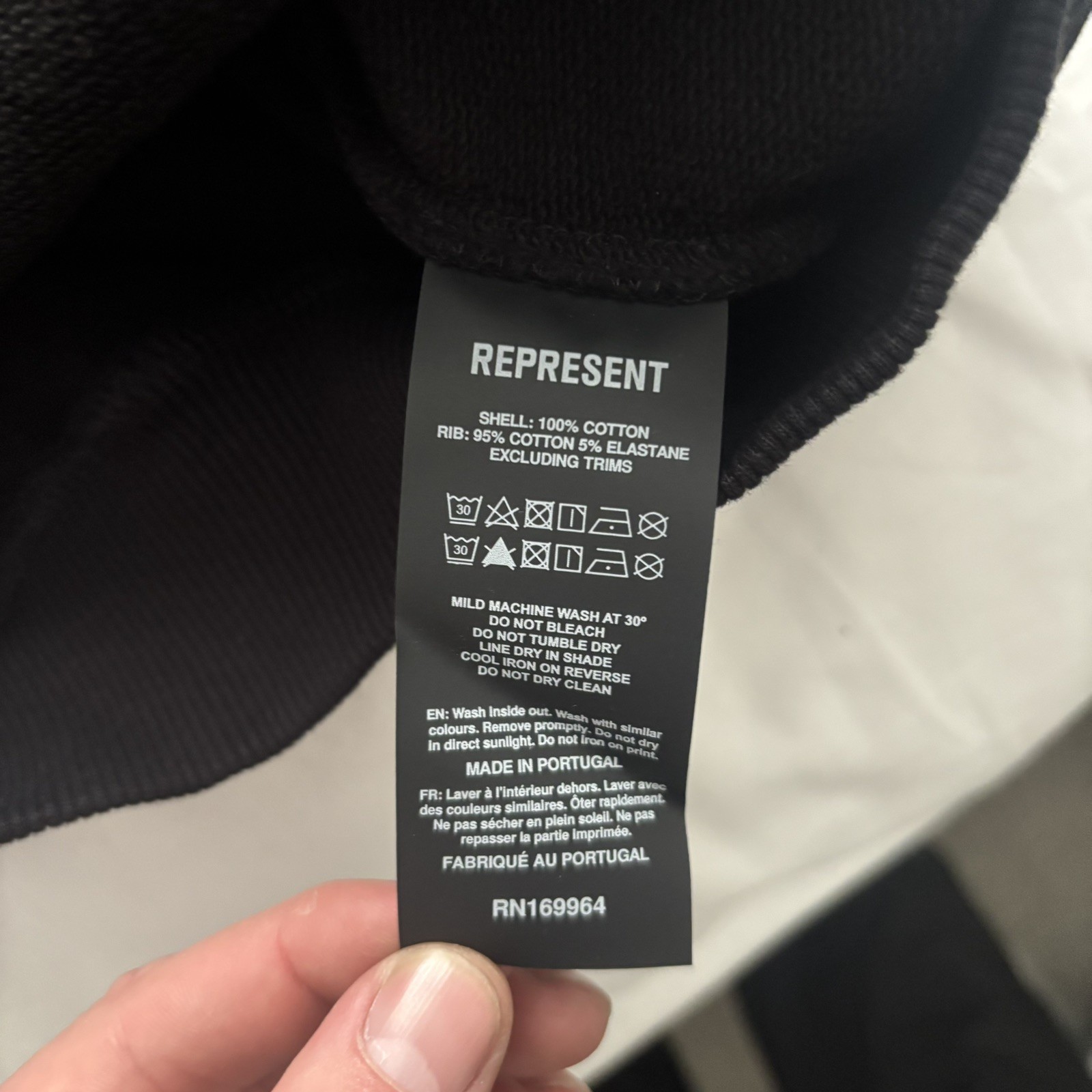 REPRESENT 247 Oversized Hoodie Brand New Size Medium Black 🚀 image 8