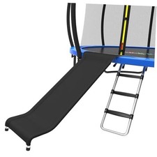 Trampoline Ladder and Slide Kit - Universal 3 Steps Stair Slide with Silver