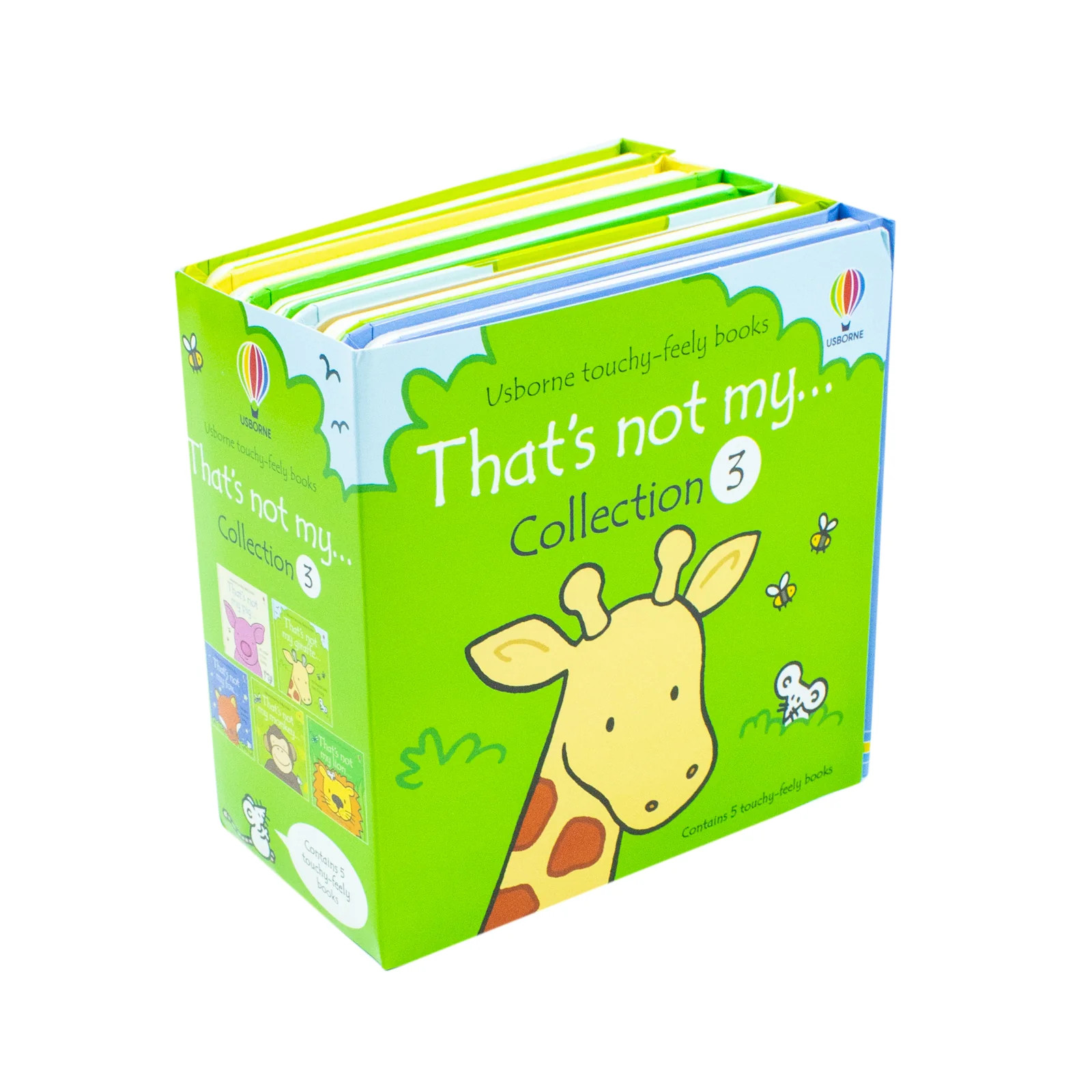 Fino Watt Unisex White/Gold Usborne Touchy-Feely Books That's Not My... Collection 3: 5 Books Set (Fox, Giraffe, Lion, Piglet, Monkey) - Image 3