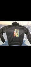 Black TV Graphic Print Pullover Hoodie Long S...