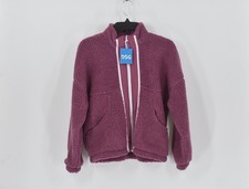 Girl's DSG Cozy Fleece Full Zip Jacket In Rose Coffee Size Medium