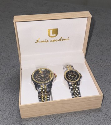 Luis Cardini Watches (2) Men's and Women's Gold Silver  Never Worn