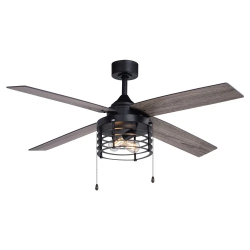 Vaxcel Lighting F0123 52" 4 Blade Indoor Ceiling Fan - Black - Picture 1 of 12