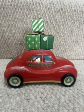M&S Christmas Sweet Tin – Red Car with Presents – Empty Collectable Tin
