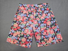 Vintage Not Guilty Floral Boho Cottagecore Cotton Shorts Size S USA Made 80s