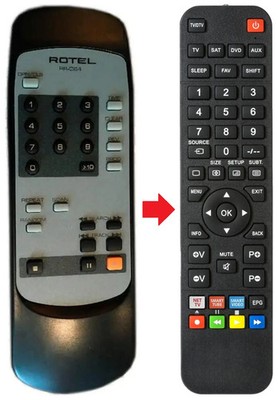 Fernbedienung passend für ROTEL RCD1070 | RR-094 | RR094