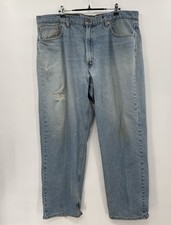 Vtg Levis 565 Jeans MADE IN USA Loose Fit Wide Leg 90s STAINED! Tagged 40x30