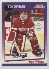 1991-92 Score American Tim Cheveldae #272 14m3