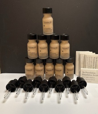 PERRICONE MD NO MAKEUP FOUNDATION SERUM BEIGE LIGHT-MEDIUM 0.3 OZ X 10pcs No Box