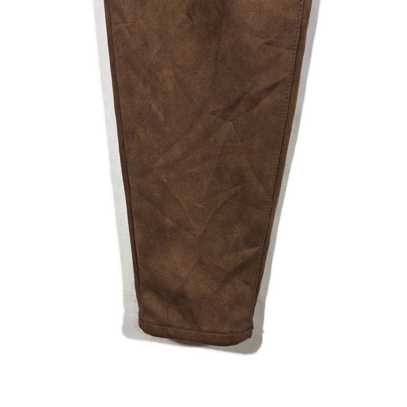 Time and Tru Womens XL 16-18 Faux Suede Leggings Pants Brown Casual Comfort