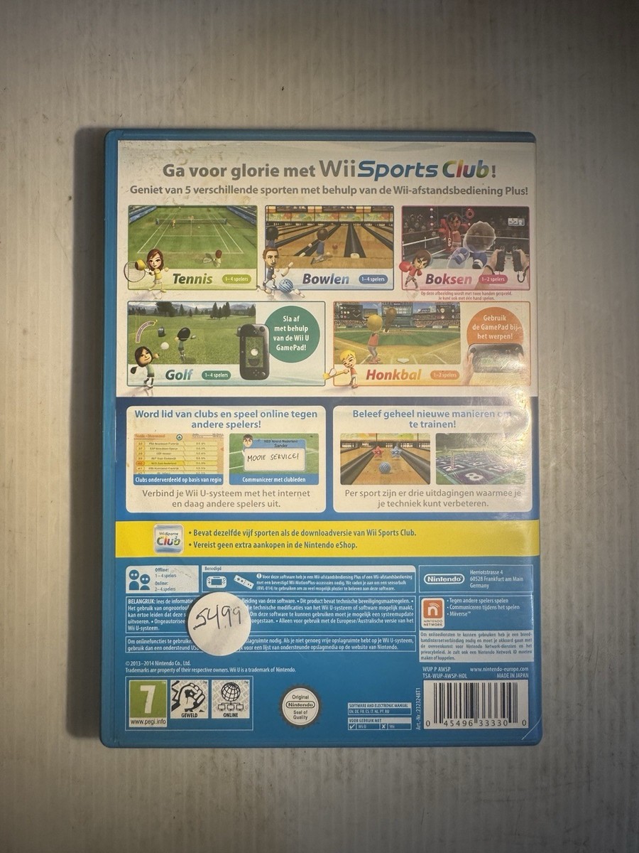 Wii Sports Club Nintendo Wii U RARE Tested | PAL version | eBay
