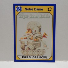 Notre Dame College Football Sugar Bowl Card 58 (C)