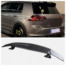 46 Rear Trunk Spoiler Gt Wing Diffuser Carbon Fiber For Vw Golf R Mk6 Mk7 Mk7.5