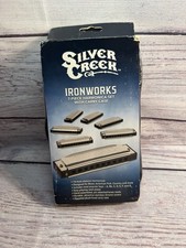 Silver Creek Iron Works 6pc Harmonica Set with Case A,B,C,E,F,G New Sealed 