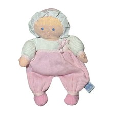 Eden Doll Plush Blonde Hair Blue Eyes Terry Cloth Outfit Floppy Legs VTG Clean