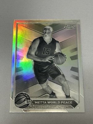 2024 Topps Chrome Negative Refractor Ron Artest / Metta World Peace Lakers