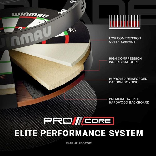 WINMAU BLADE X PRO CORE OFFICIAL PDC DART BOARD ( in stock ) - Afbeelding 4 van 9