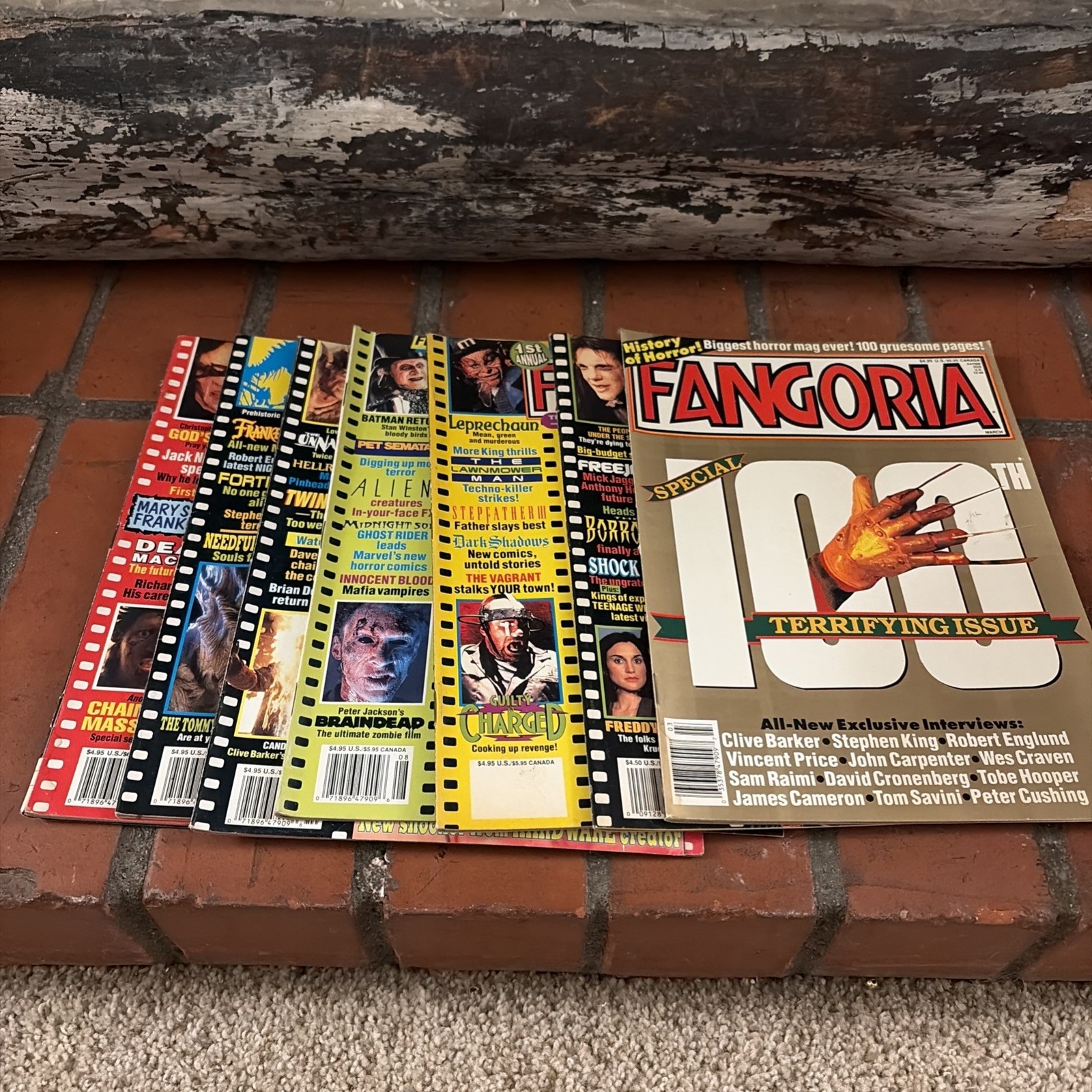 Fangoria Lot of 7 Horror Magazines. Vintage 100-136 FN-VF