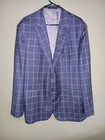 Santoria Castangia Mens Jacket Sal Lauretta Inherited Window Pane Purple 58 Flaw