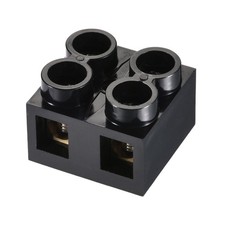 5pack Terminal Block 500V 60A Dual Row 2 Positions Screw Electric Barrier Strip