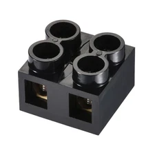 5pack Terminal Block 500V 60A Dual Row 2 Positions Screw Electric Barrier Strip