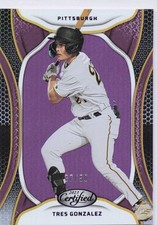Tres Gonzalez 2023 Panini Chronicles #8 Certified Mirror Purple #/50