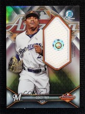 2018 Bowman Chrome 2017 AFL Fall Stars Relics 25/99 Corey Ray #AFLR-CR 2r8