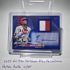 Topps 2025 Update All-Star Stitches Elly De La Cruz Patch Auto 11/25 AS-EDL